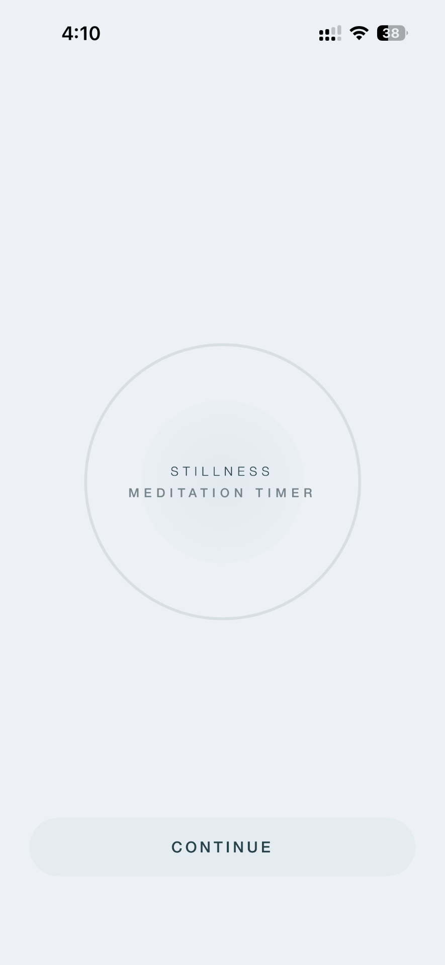 Stillness home screen